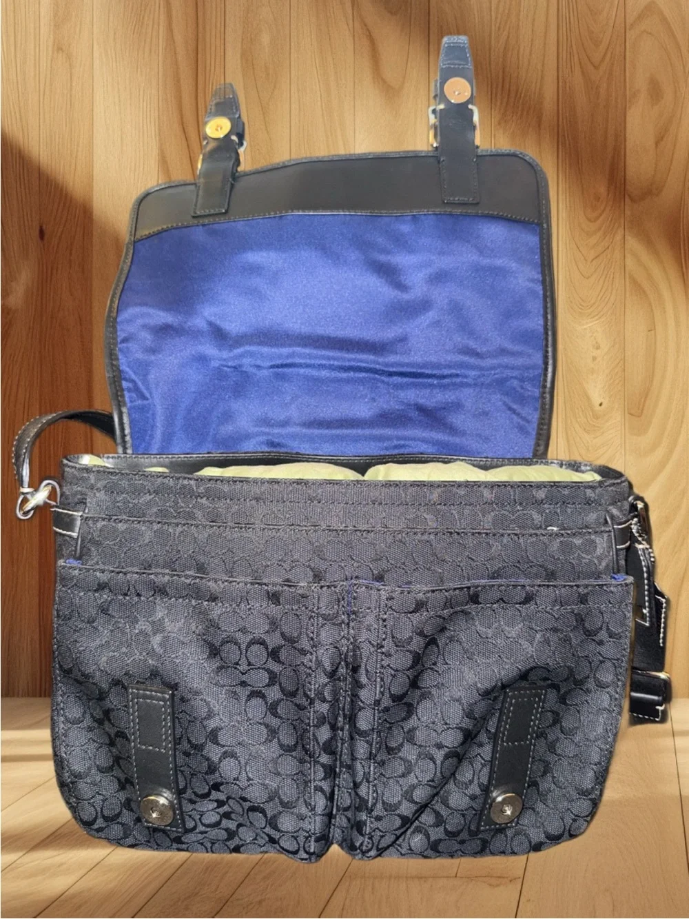 Coach Signature Stripe Messenger Bag 70182